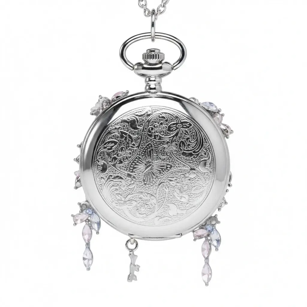 Eterlove™ | Butterfly in Time Multicolor Pocket Watch Necklace