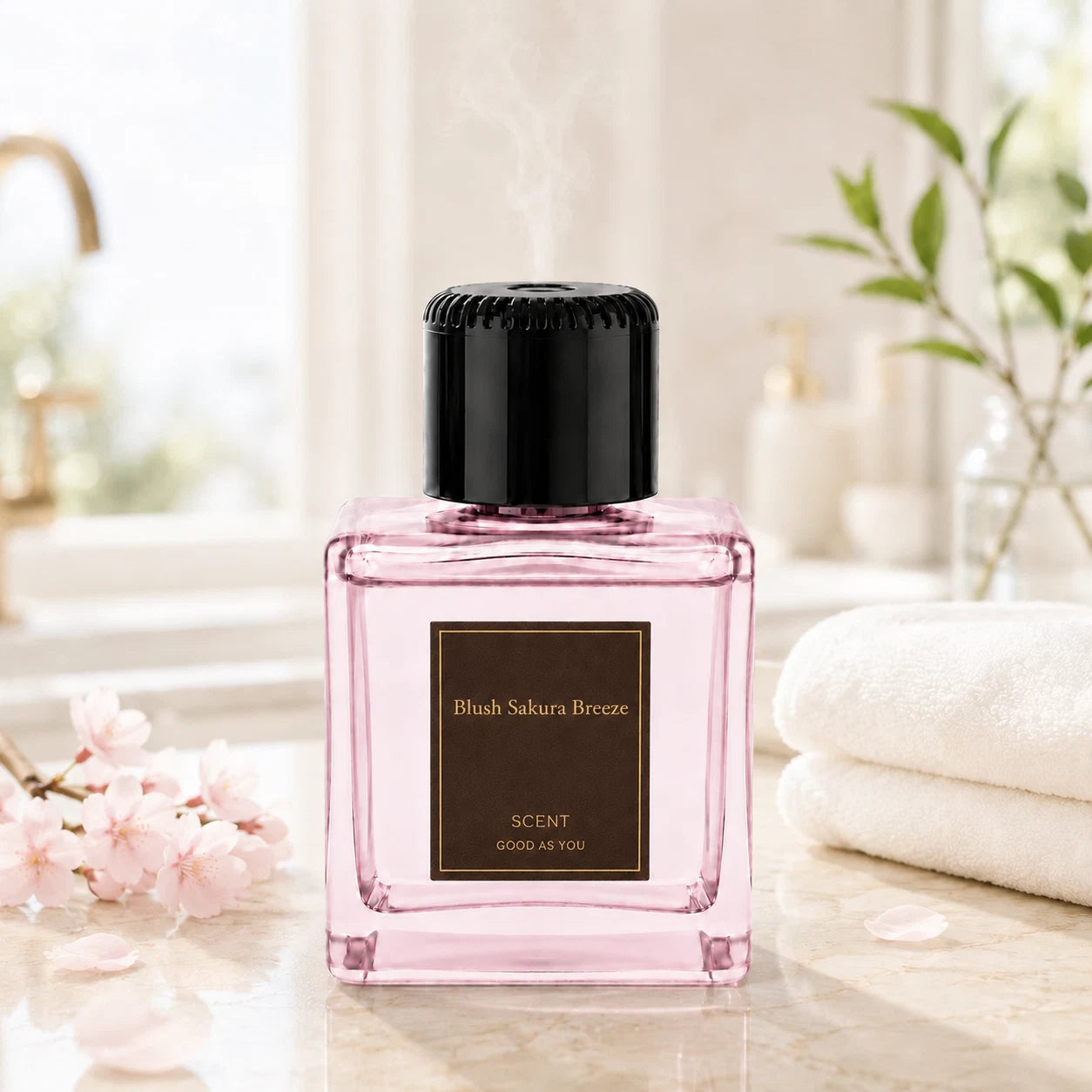 Plume Automatic Scent Diffuser- Sakura Bathroom|Eterlove