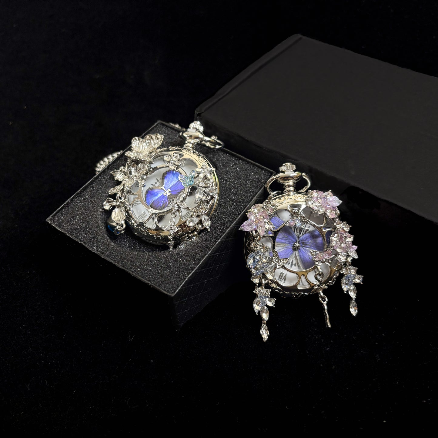 BUTTERFLY IN TIME– Handcrafted Pocket Watch