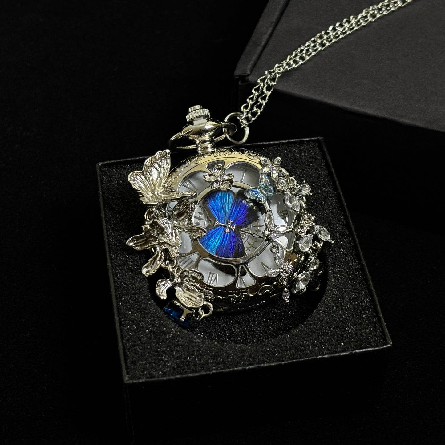 BUTTERFLY IN TIME– Handcrafted Pocket Watch