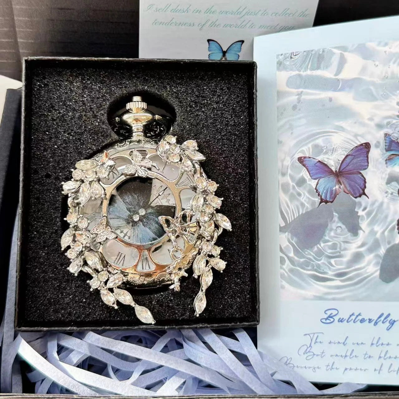 Eterlove™ | Butterfly in Time Special Edition Pocket Watch Necklace