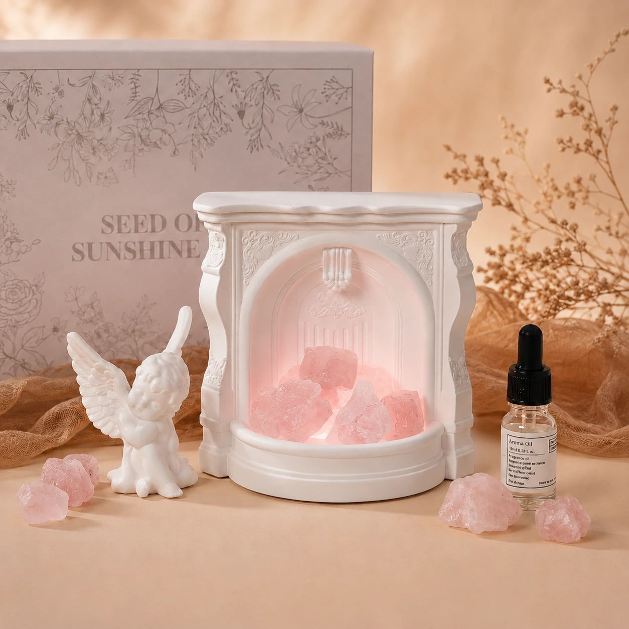 Difusor de Chimenea de Cristal Seraphina