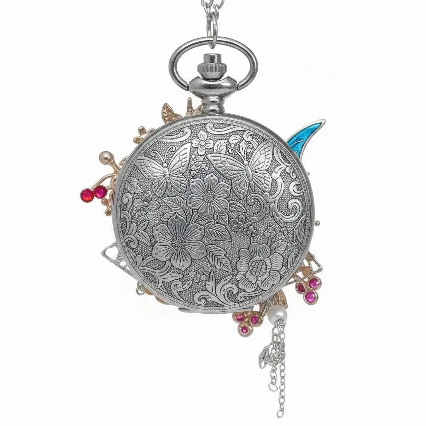 Eterlove™ | Butterfly in Time Moonlit Enchantress Special Edition Pocket Watch Necklace