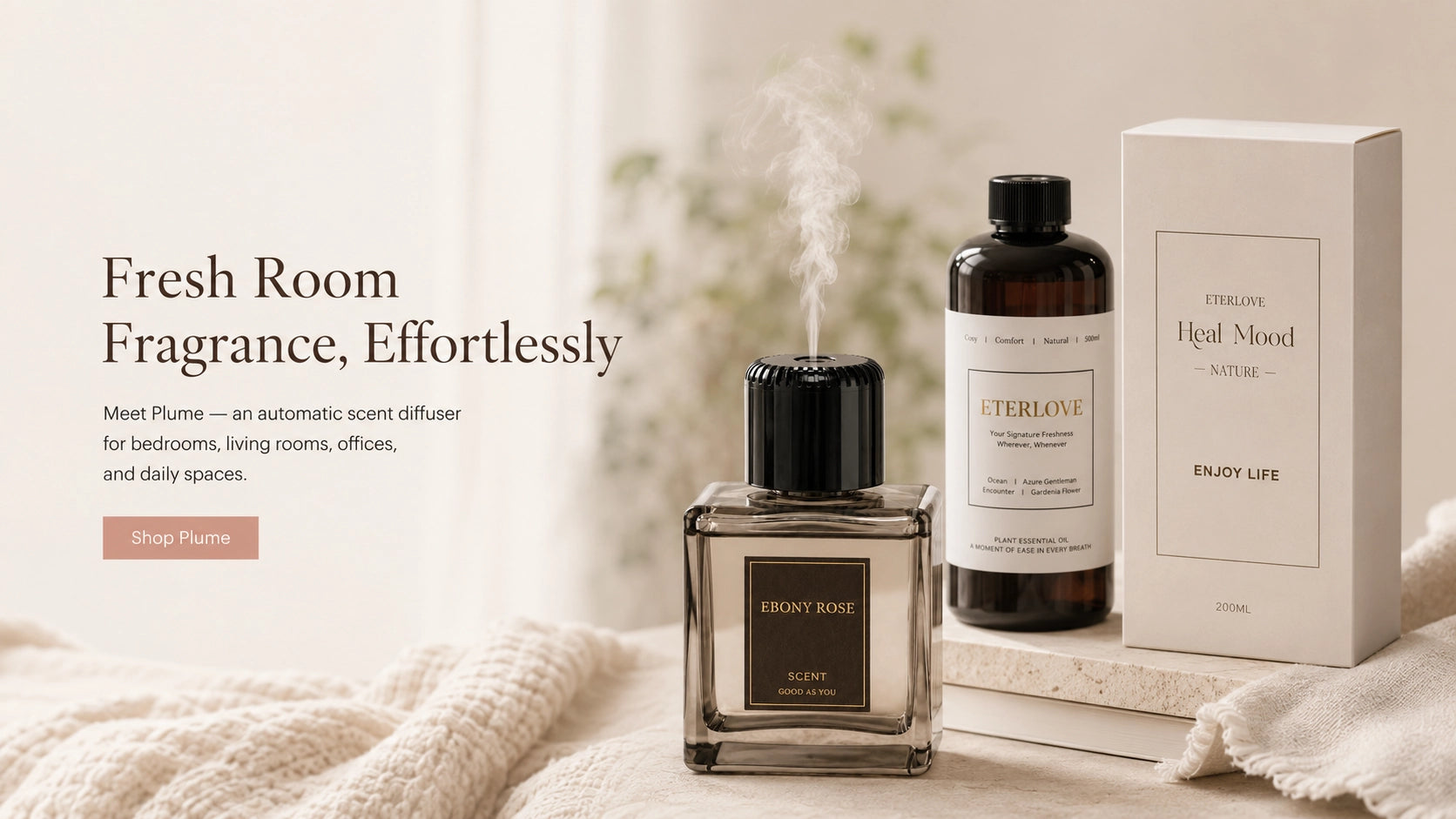 Fresh Room Fragrance, Effortlessly｜Eterlove