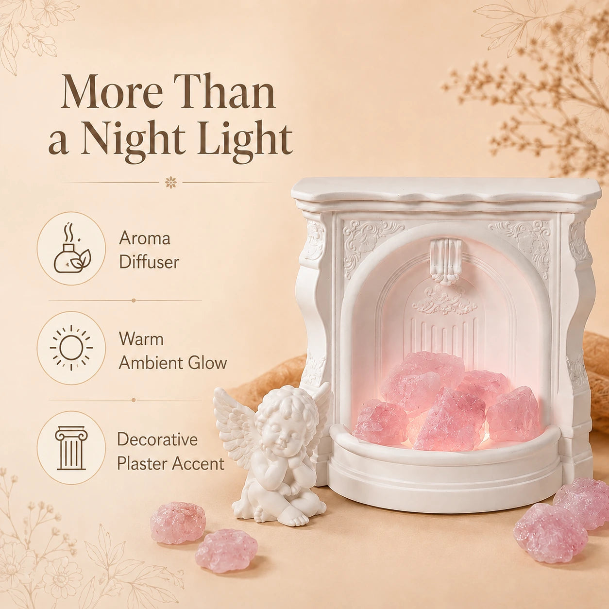 Difusor de Chimenea de Cristal Seraphina