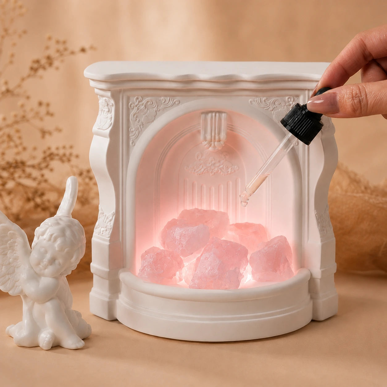 Difusor de Chimenea de Cristal Seraphina