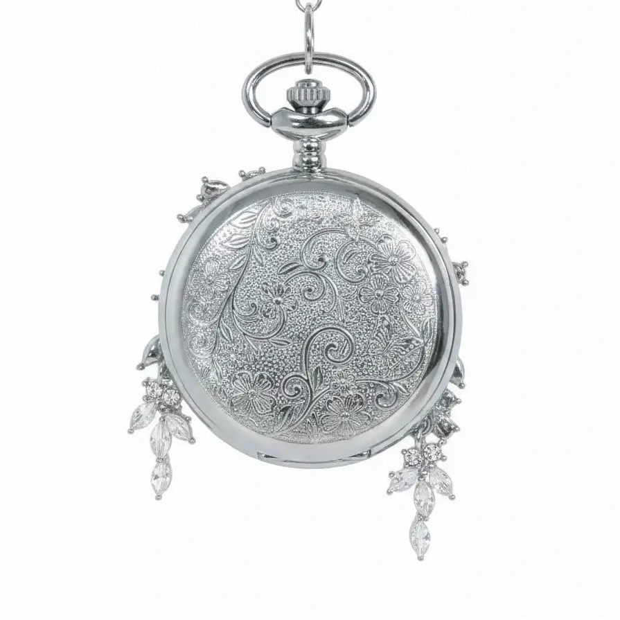 Eterlove™ | Butterfly in Time Ruby Red Special Edition Pocket Watch Necklace