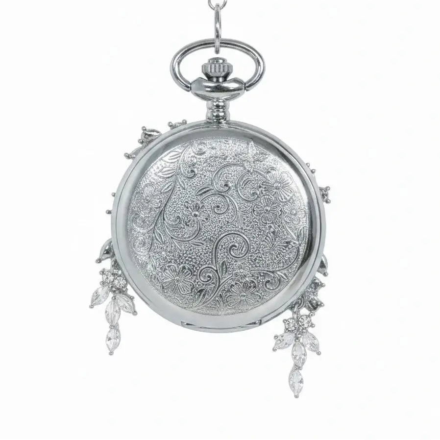 Eterlove™ | Butterfly in Time Violet Pocket Watch Necklace